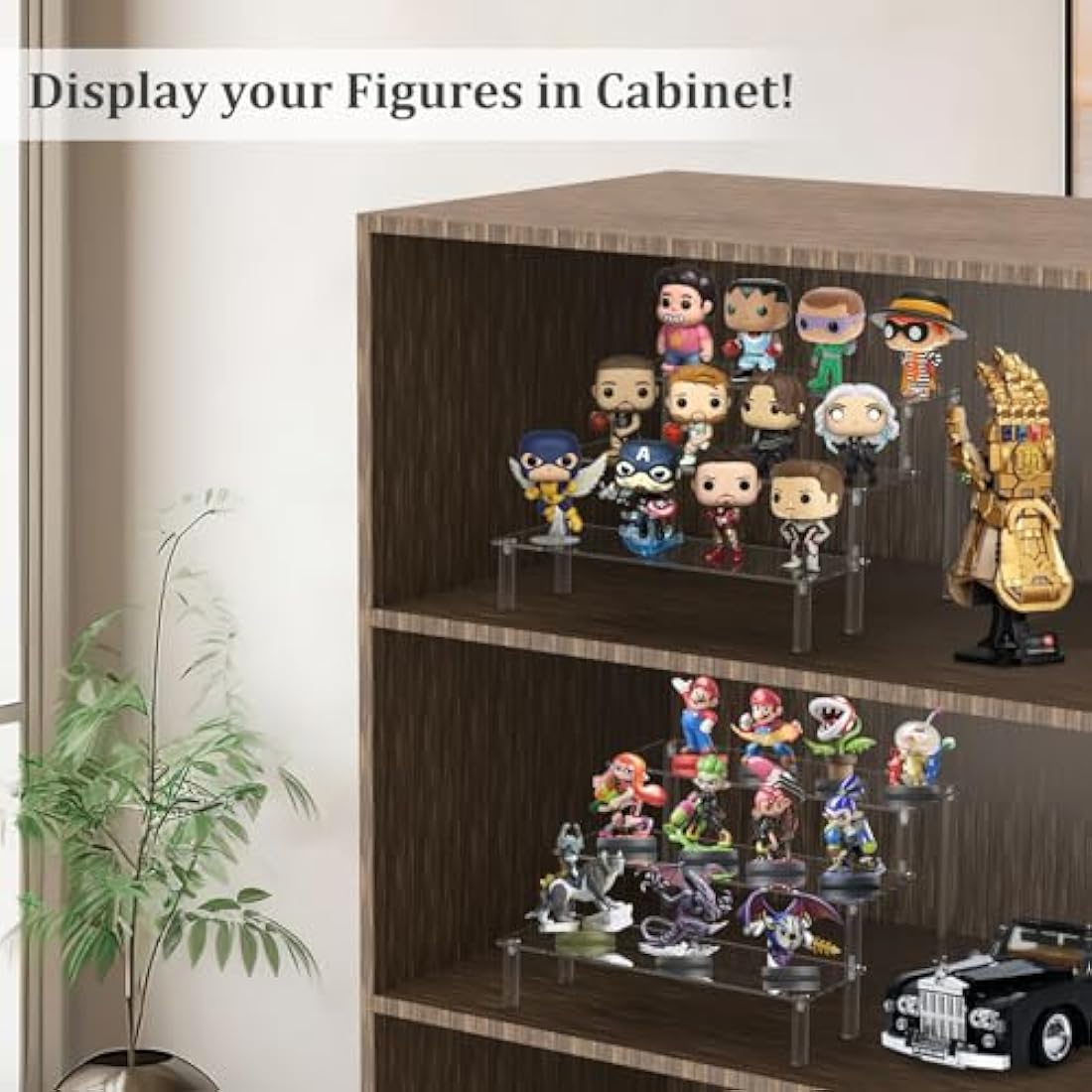 3-Tier Acrylic Riser Display Stand for Funko Pop – 3 Pack