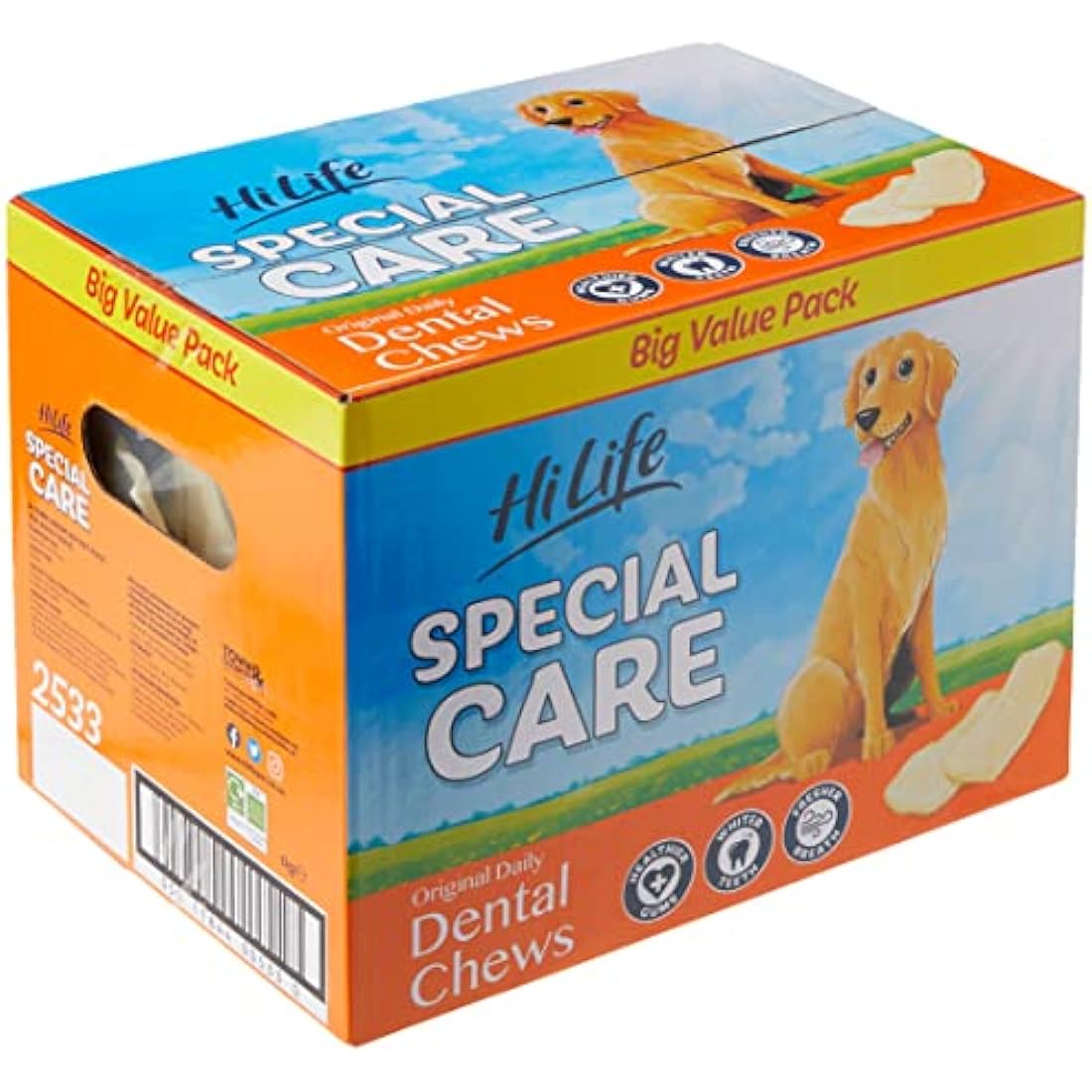 Jolof Store Special Care Rawhide Dog Dental Chews - 1kg Bulk Box