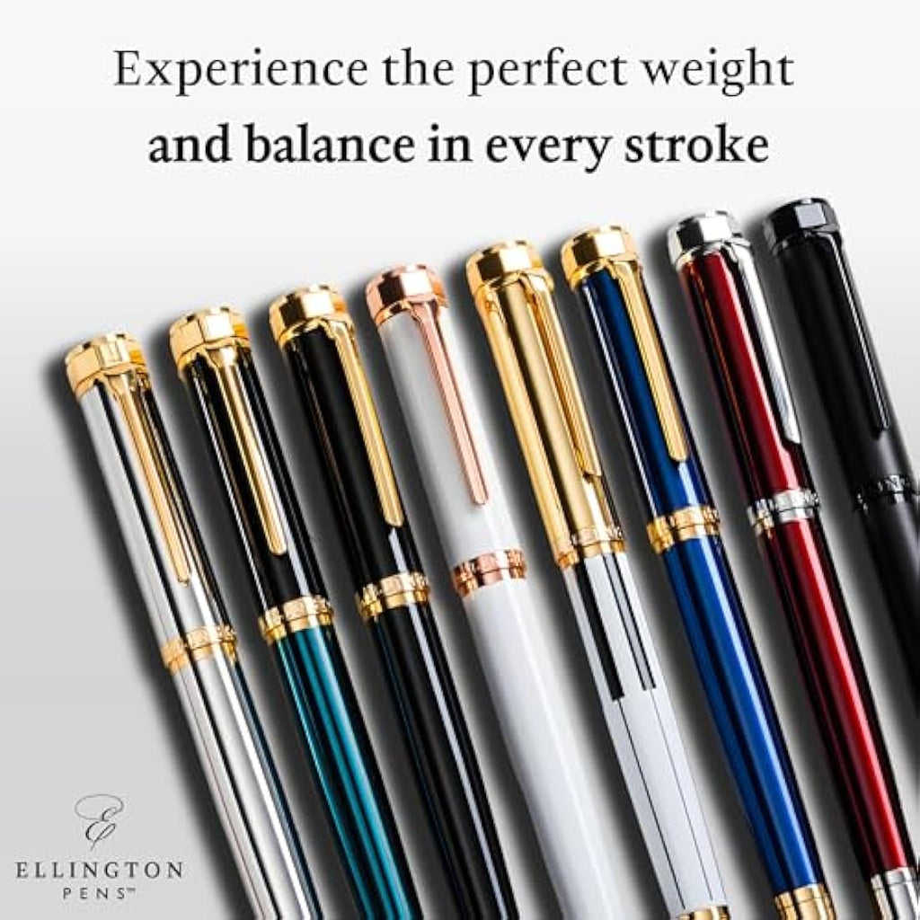 Ellington Luxury Fountain Pen Set – Refillable Calligraphy Pen with Ink