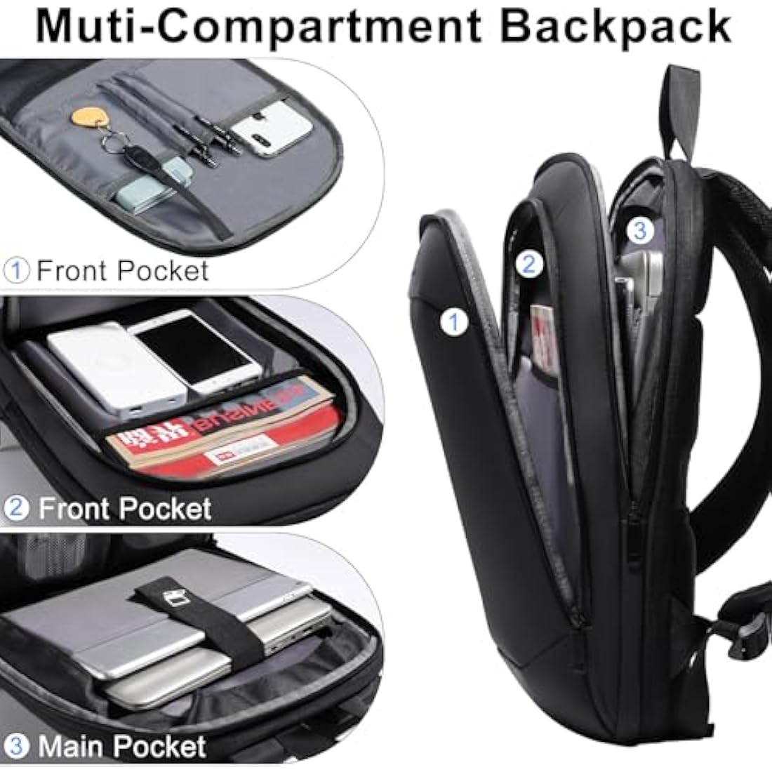 Heroic Knight Expandable Laptop Backpack | 15.6 Inch Water-Resistant
