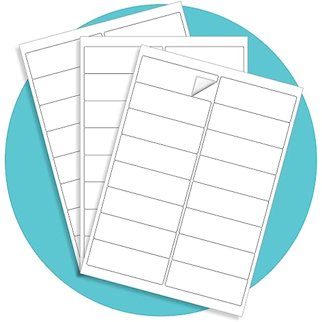 Triplast A4 Printer Labels | 16 Per Sheet | 99x34mm White Easy Peel - 50 Pack