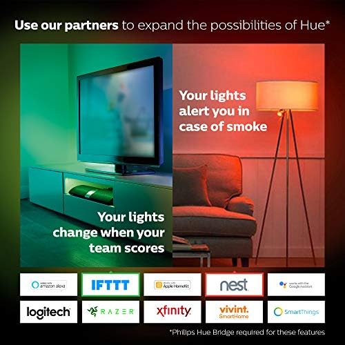 Philips Hue White & Colour Ambiance Mini Starter Kit | B22 Smart LED Bulbs