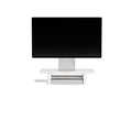 Raico Desk Shelf Setup Monitor Stand Riser Wooden Desk Organiser - White, Small | 47cm