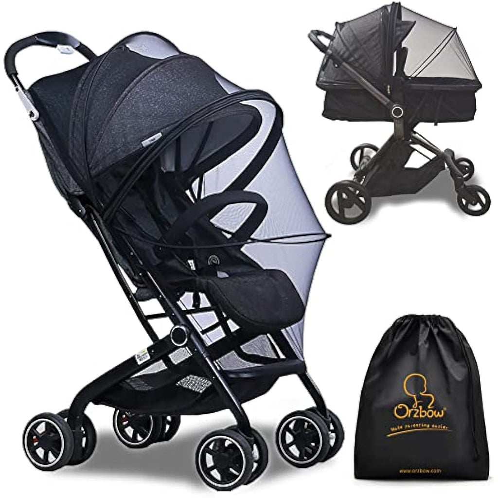 Orzbow Universal Baby Mosquito Net for Prams – Breathable Mesh Bug Cover
