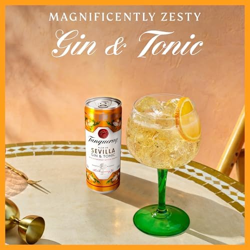 Tanqueray Flor de Sevilla Gin & Tonic Cans | 12 x 250ml Ready to Drink