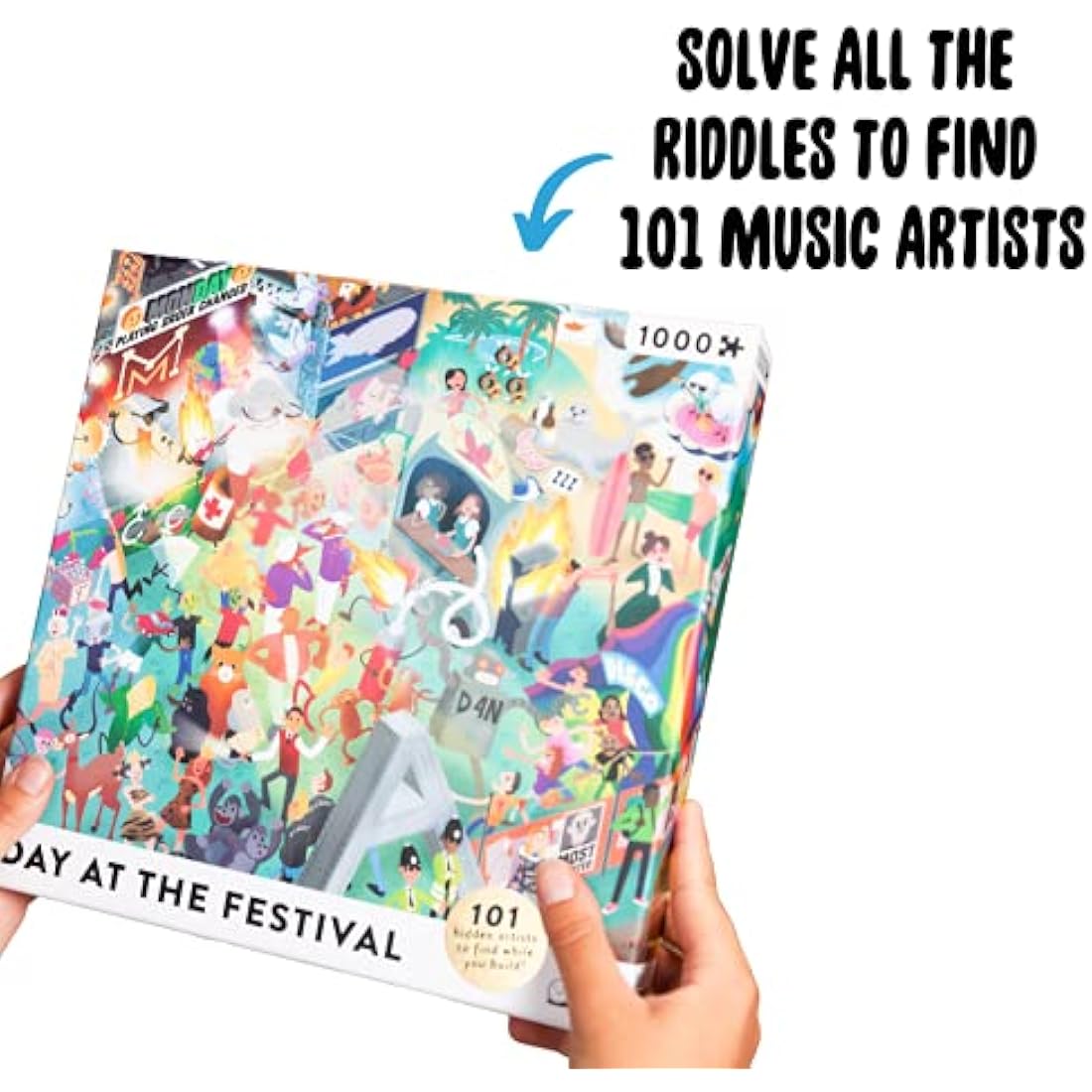 Big Potato 1000 Piece Music Jigsaw Puzzle for Adults with 101 Riddles