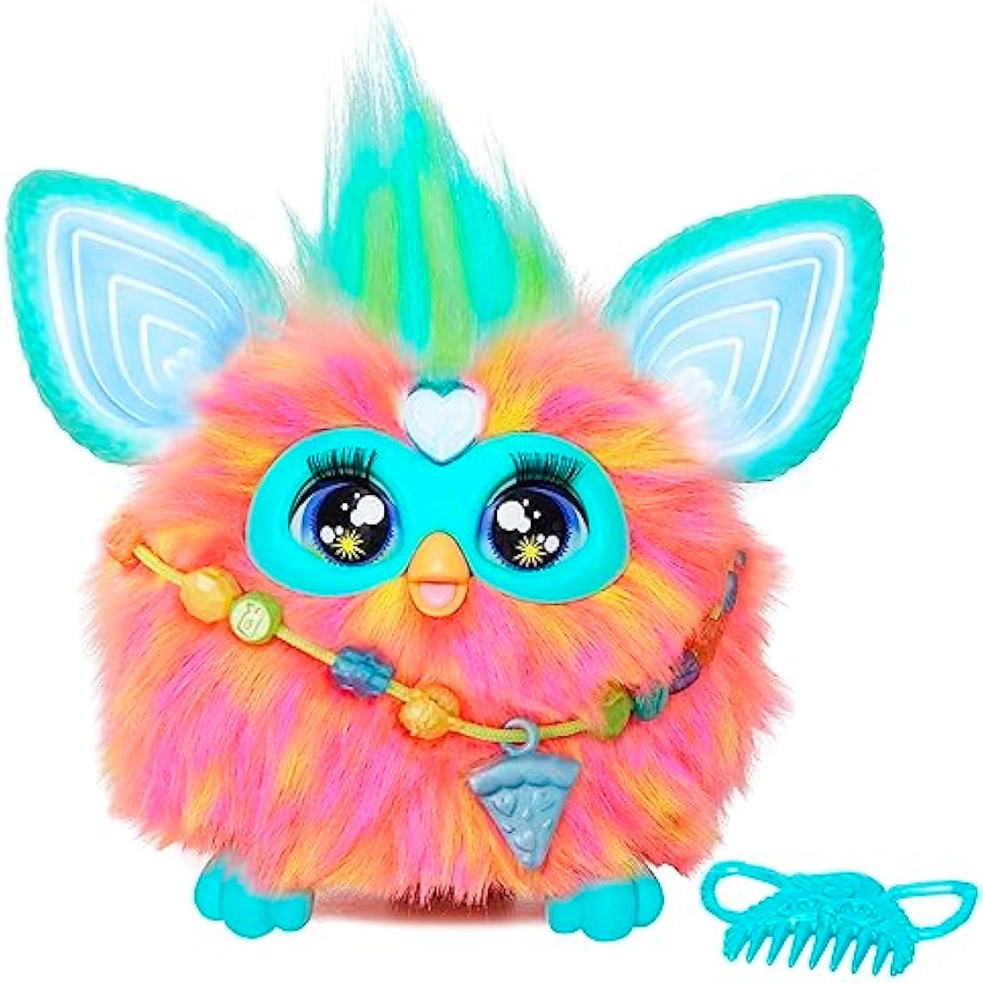 Furby Coral - Juguete Interactivo de Peluche con Voz y Luces (Español)