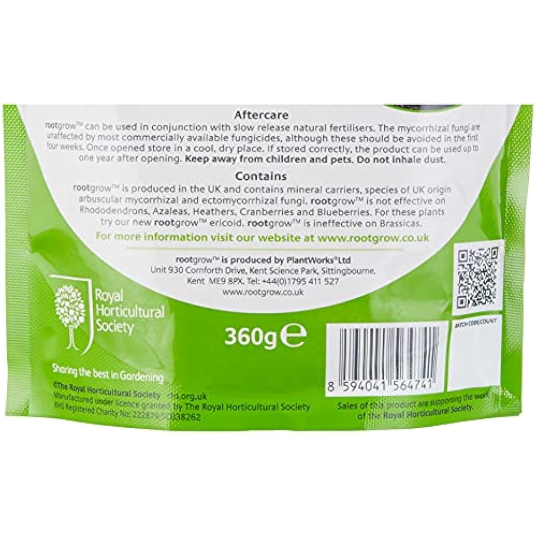 Rootgrow Mycorrhizal Fungi by Plantworks Ltd – RHS Endorsed, 360g