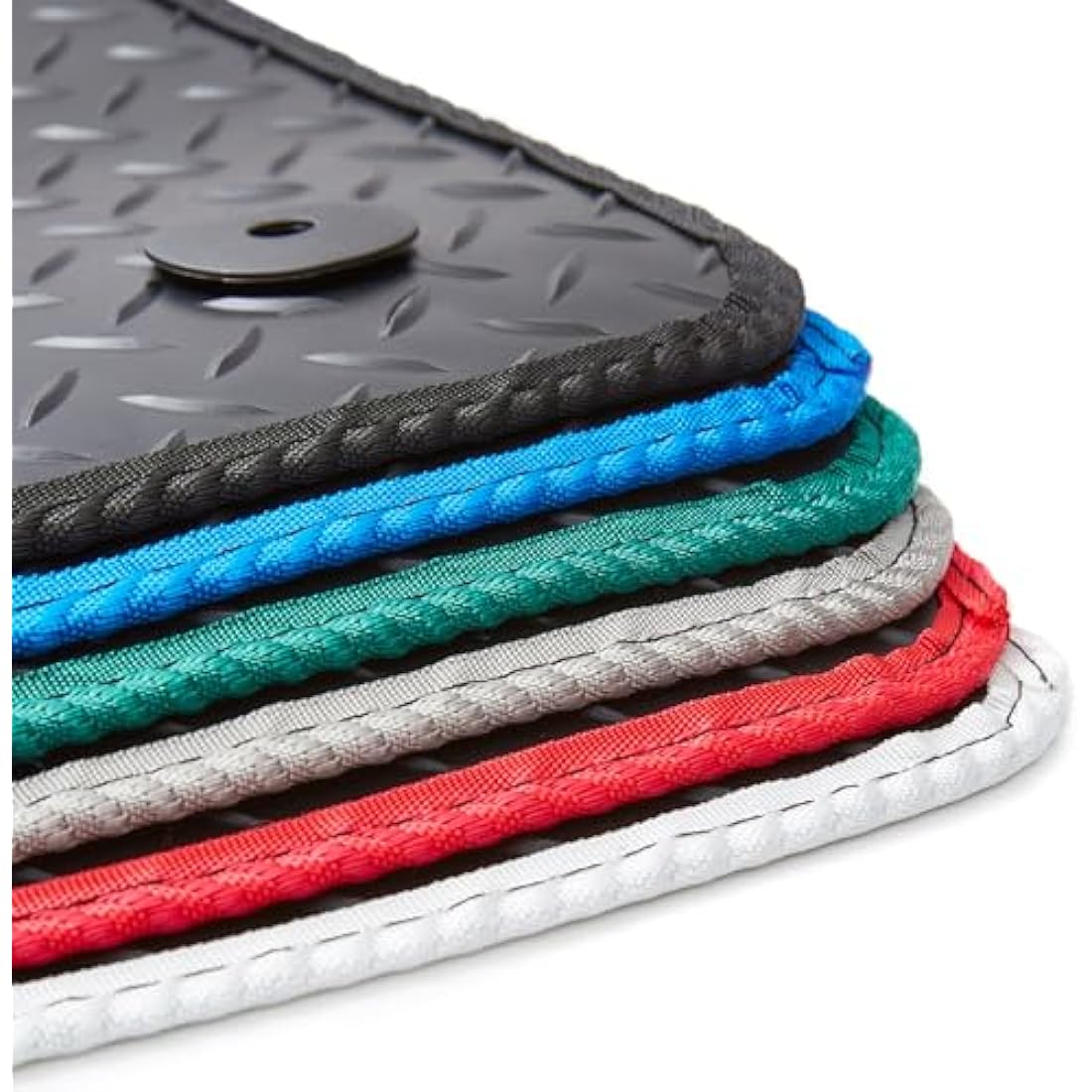 GCM Rubber Car Floor Mats for Peugeot 3008 2016-2024 | Red Edging