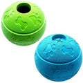 Interactive Dog Treat Toy Ball – Durable Rubber 2-Pack