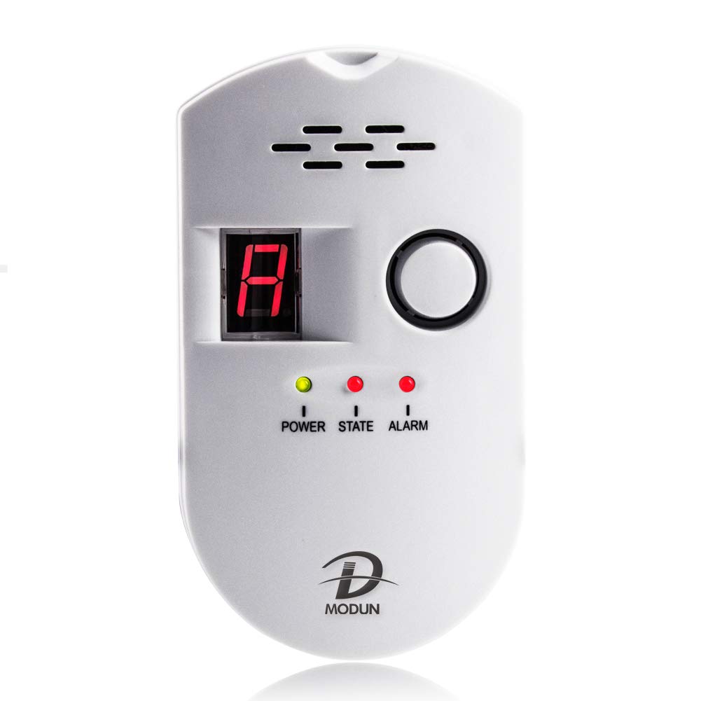 D MODUN Gas Leak Detector | Digital Methane Propane Monitor Alarm