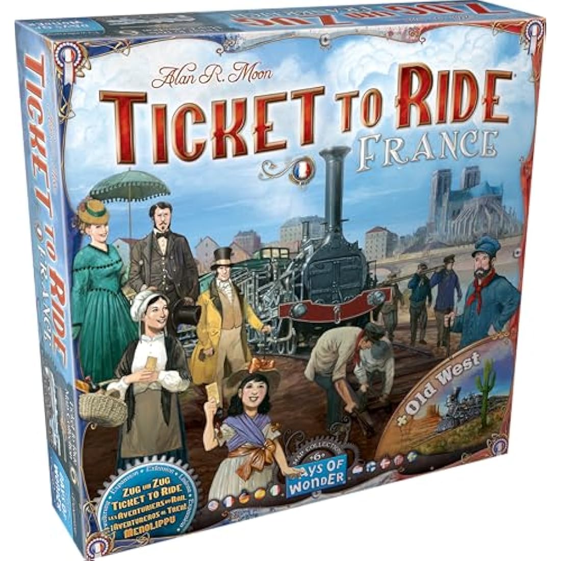 Days of Wonder Ticket to Ride France & Old West Board Game Expansion