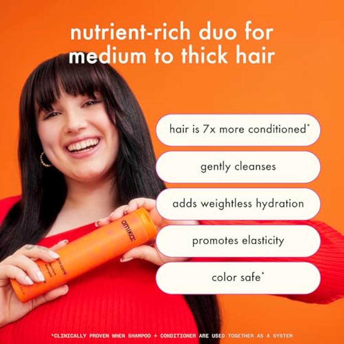 Amika Normcore Signature Shampoo - Daily Hydrating Hair Care (33.8 oz)