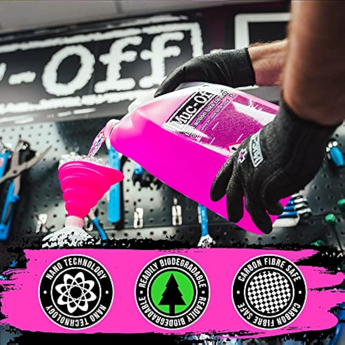 Muc-Off Nano-Tech Bike Cleaner – 5L Biodegradable Wash for MTB & Road
