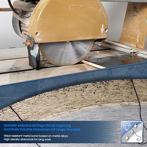 S&R Diamond Saw Blade 200mm for Porcelain, Granite and Hard Tiles