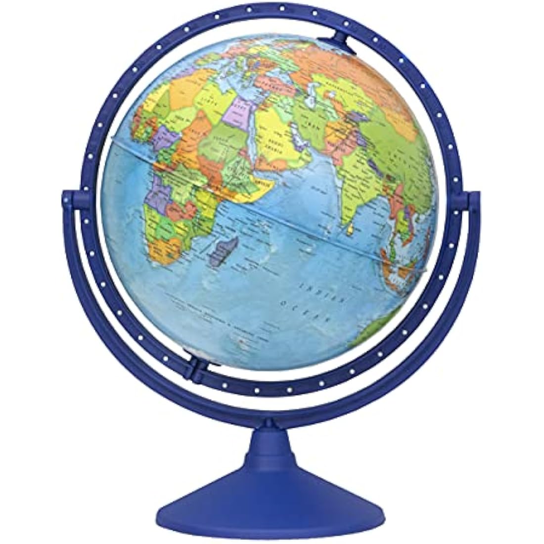 Exerz 30cm Educational World Globe | 360° Rotating Geography Map