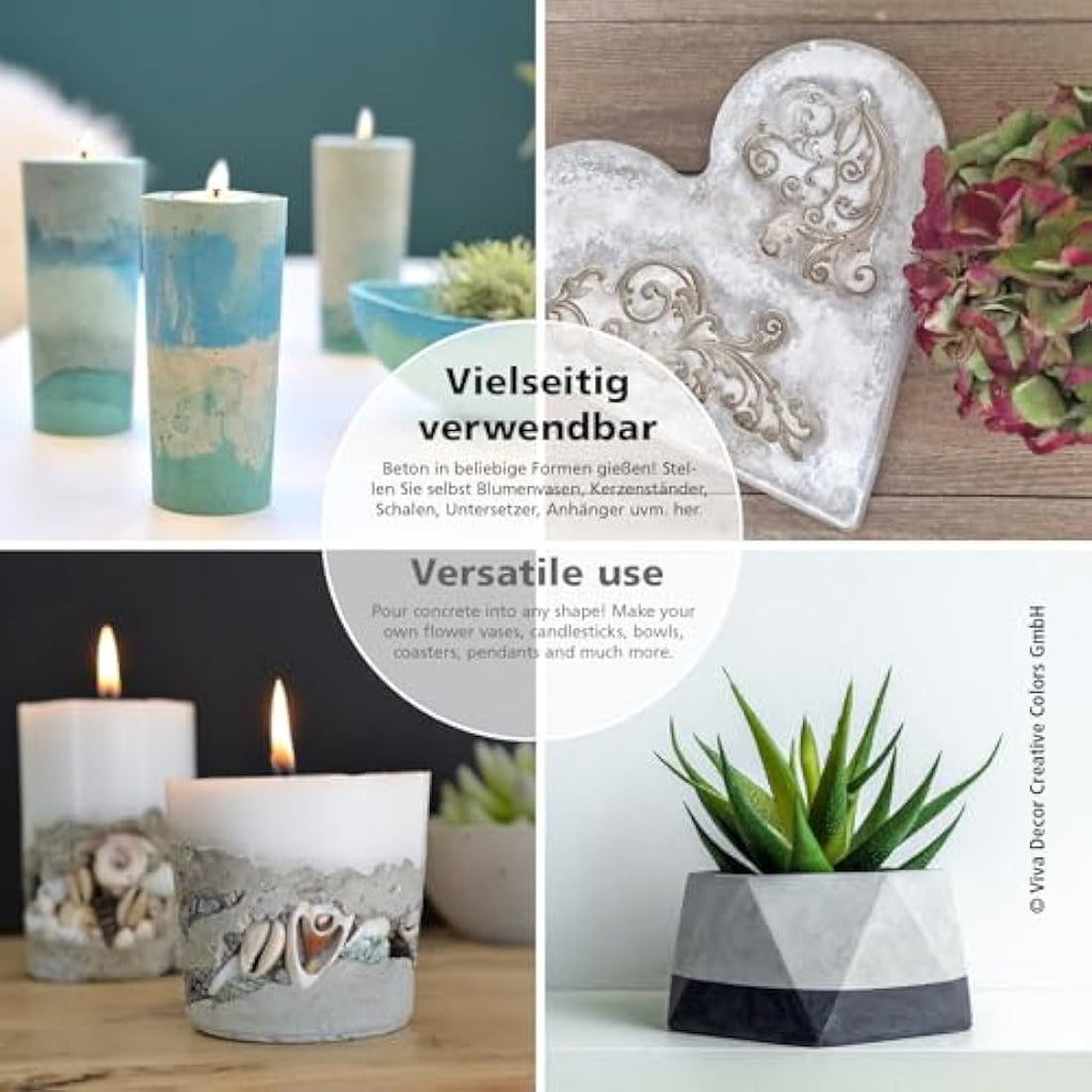 Viva Decor Concrete for Creatives – Grey Quick-Drying Casting, 5 kg