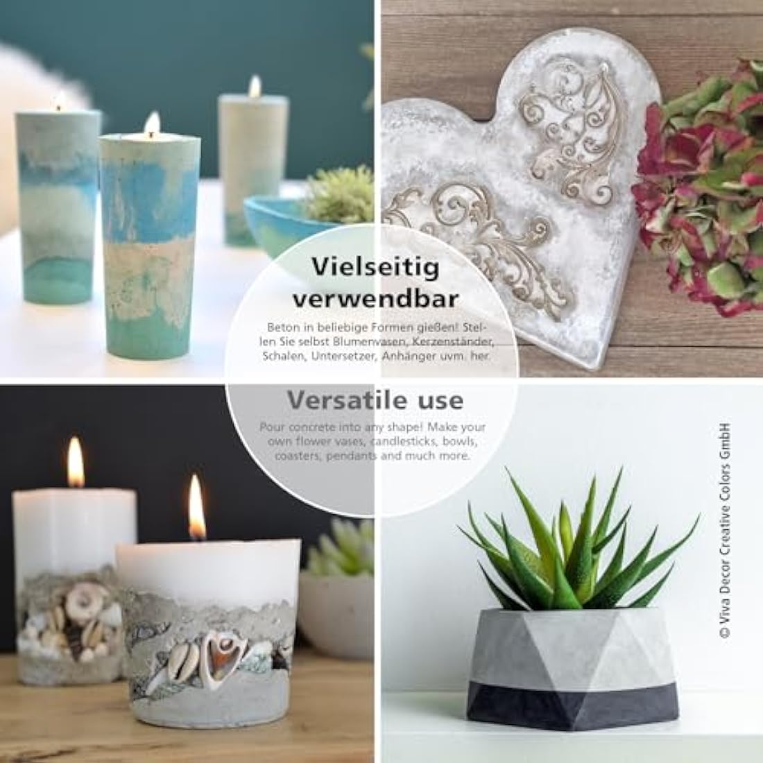 Viva Decor Concrete for Creatives – Grey Quick-Drying Casting, 5 kg