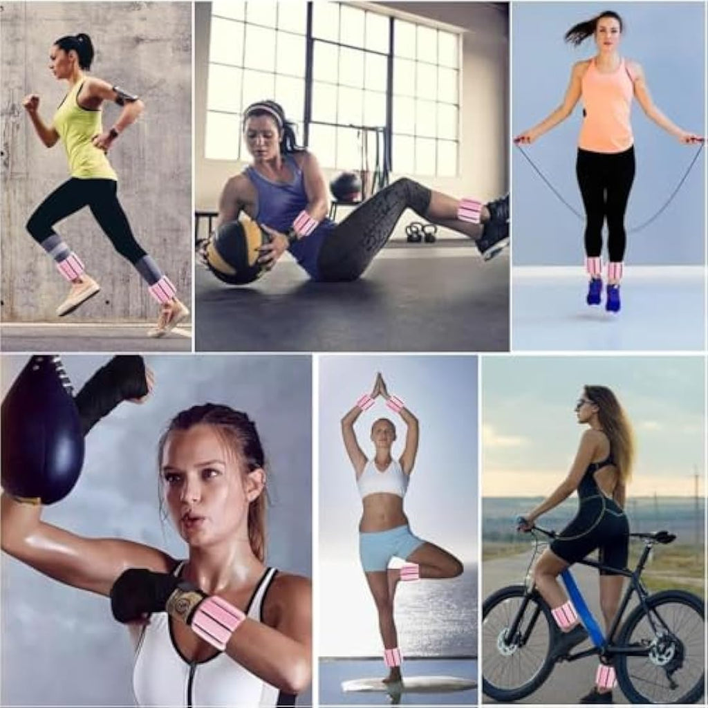 Adjustable Wrist and Ankle Weights Set - 0.5kg Each