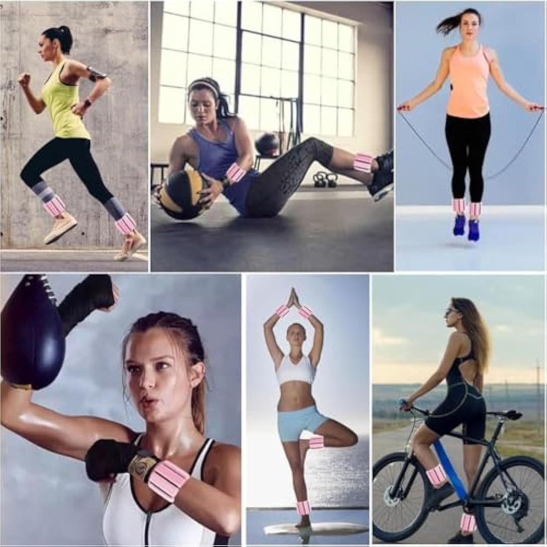 Adjustable Wrist and Ankle Weights Set - 0.5kg Each