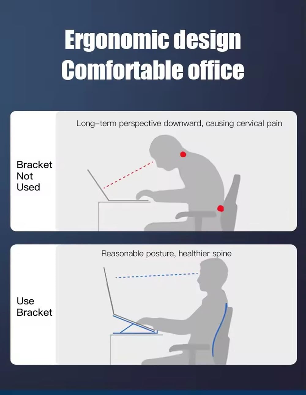 H.May Laptop Stand with Docking Station for Desk,4 in 11*USB-C,3*USB-A Multi-function RGB Laptop Stand,Foldable Portable Cooling Laptop - image 5