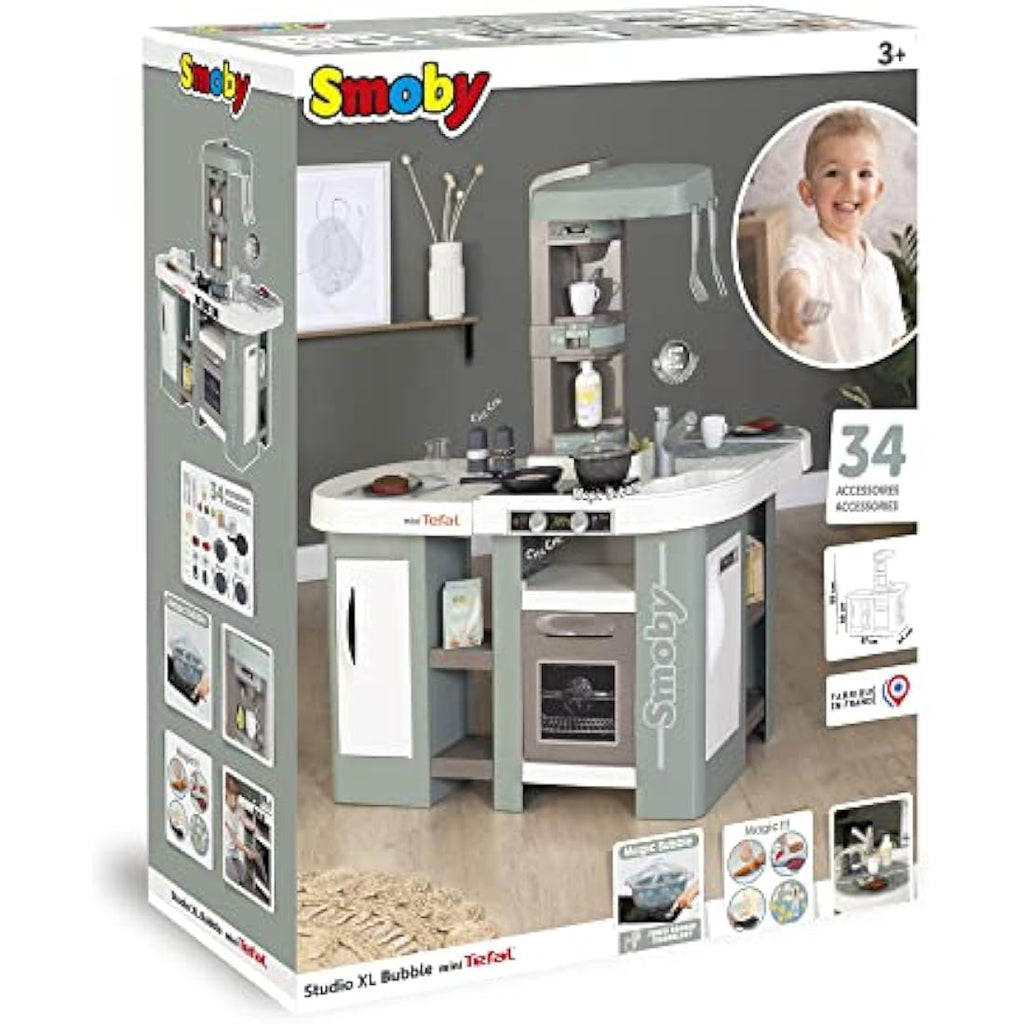 Smoby Tefal Studio Kitchen XL Bubble - Interactive Kids Toy Playset