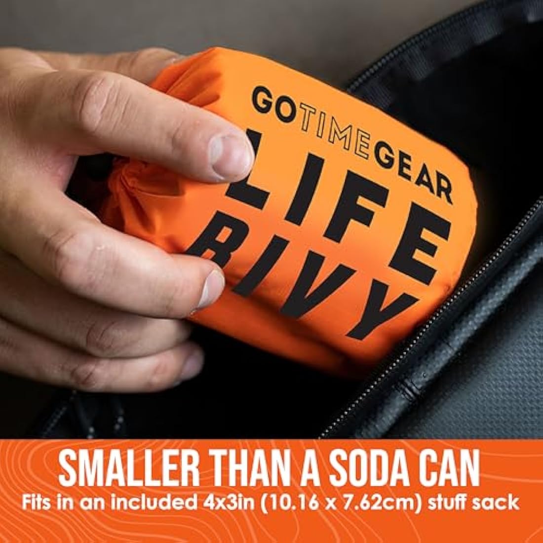 Go Time Gear Life Bivy Emergency Survival Sleeping Bag - Thermal Mylar
