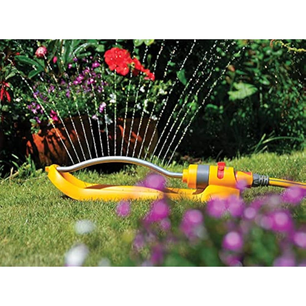 Hozelock Oscillating Sprinkler Plus 200m² – 17 Jets Lawn Sprayer