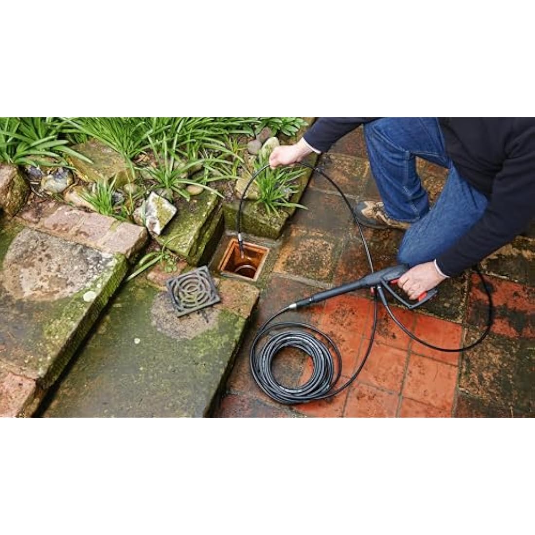 Bosch 10m Drain Cleaner Pipe Cleaning Hose for Easy & UniversalAquatak
