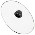 SPARES2GO Universal Oval Glass Lid for 5.5L - 6.5L Slow Cookers (330mm)