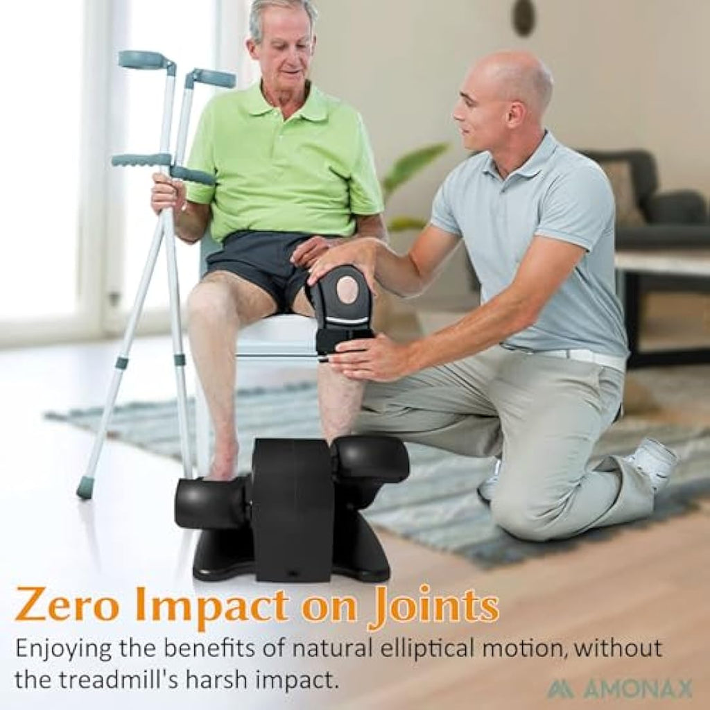Amonax Electric Seated Pedal Exerciser | Under Desk Elliptical for Seniors