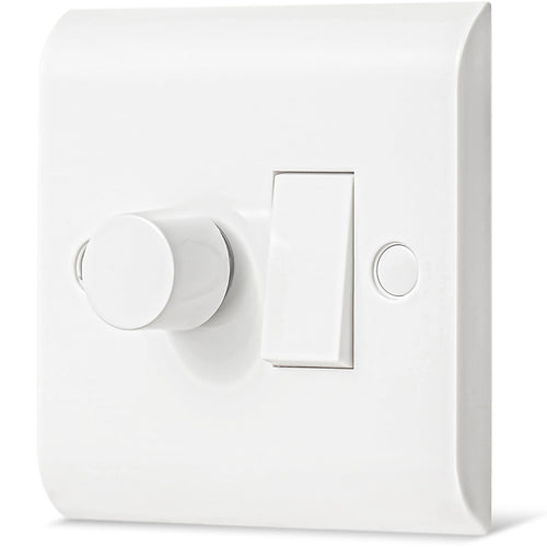 Jolof Store 2-Gang 2-Way LED Dimmer & Rocker Wall Light Switch Combo