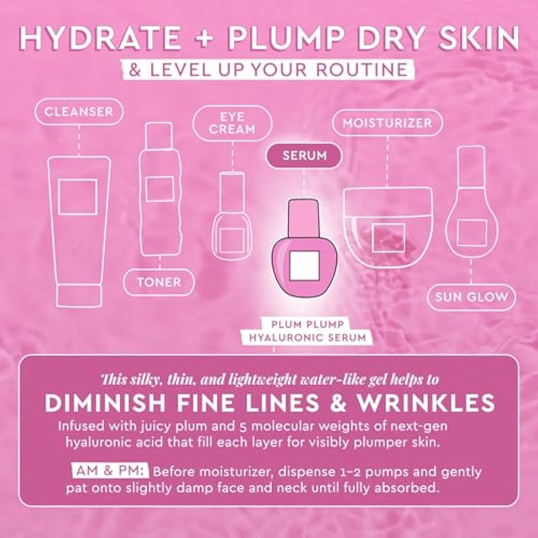 Glow Recipe Plum Plump Hyaluronic Acid Serum - Hydrating & Plumping (30ml)