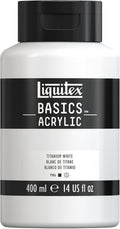 Liquitex Basics Acrylic Paint | Titanium White | 400ml Artist Bottle
