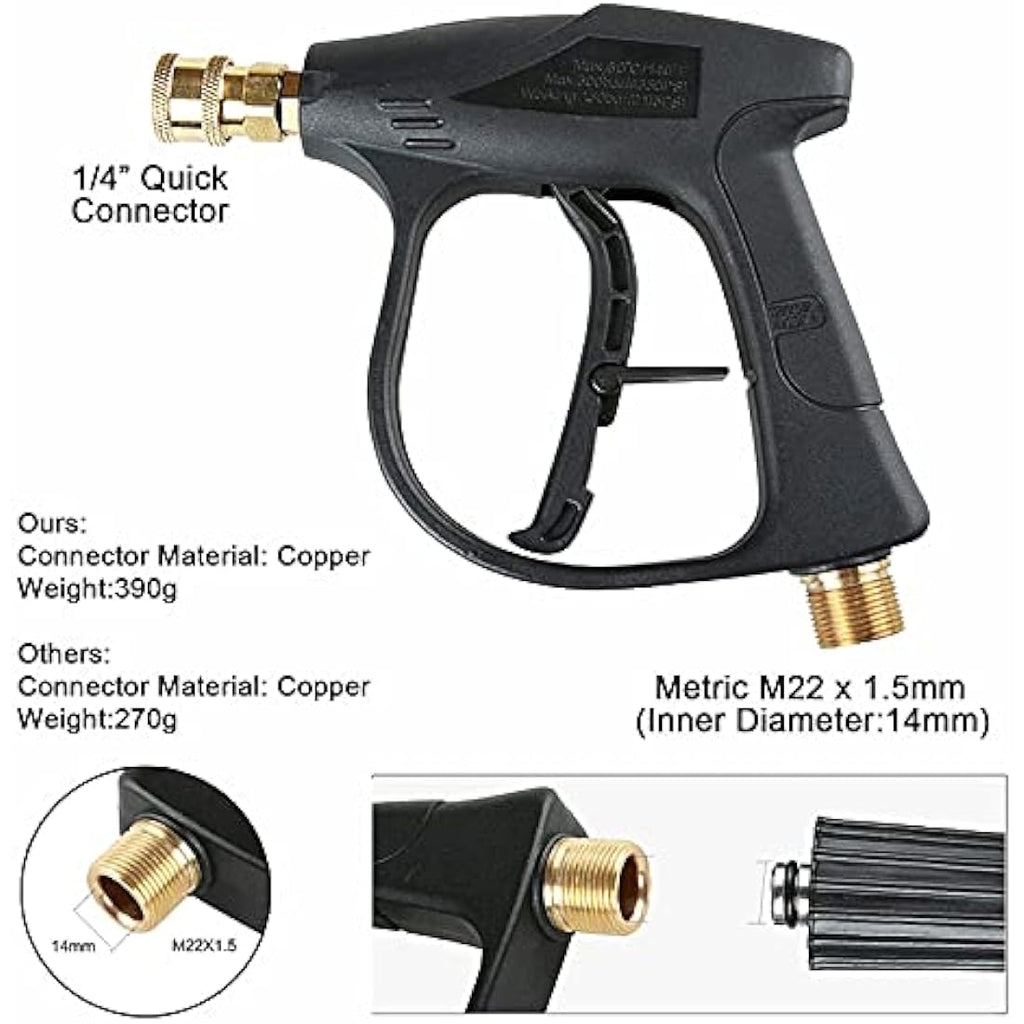 Stone Banks Foam Cannon with 5 Spray Nozzles | 1L Pressure Washer Lance