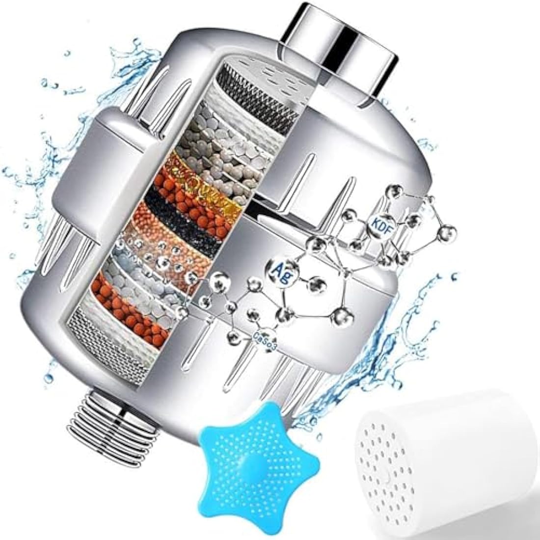 Jolof Store 32-Stage Shower Filter for Hard Water with Vitamin C