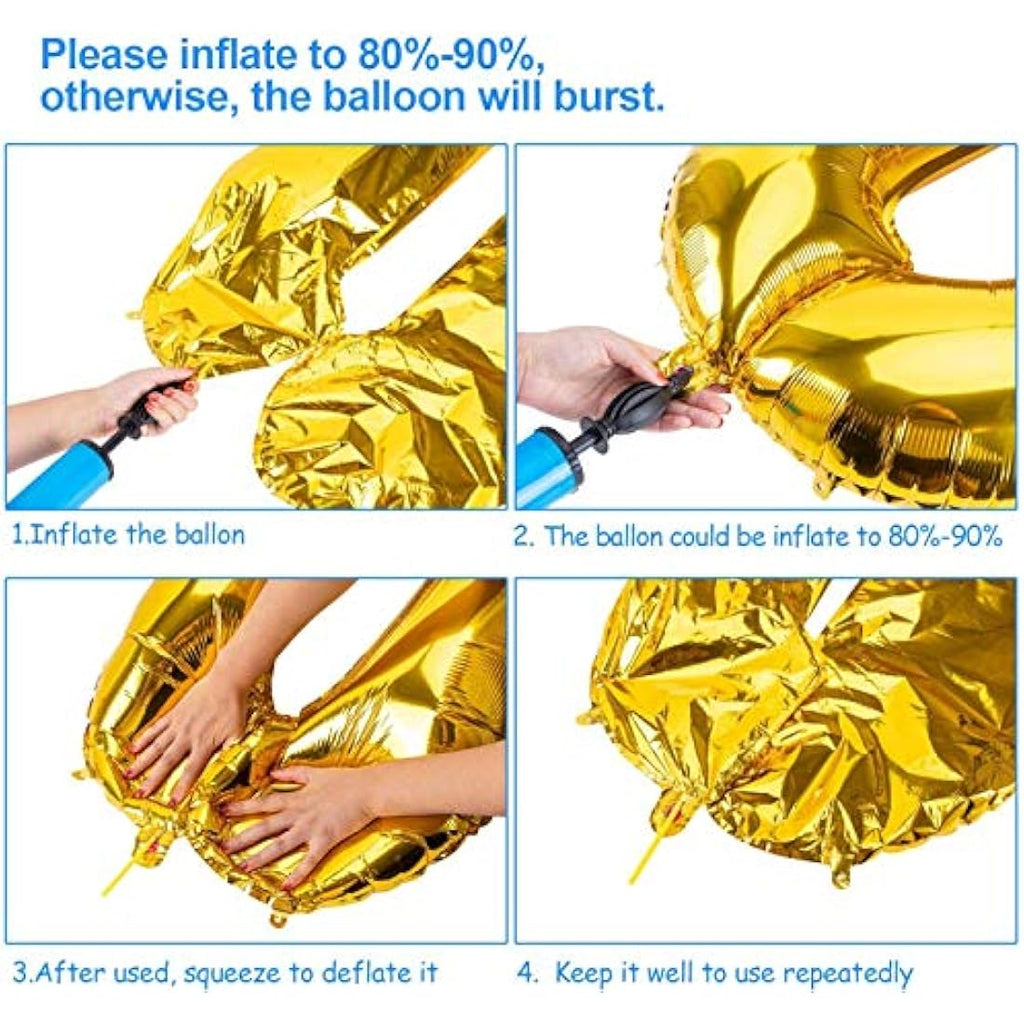 Jolof Store Gold Number 2 Balloon – 40 Inch Giant Foil Mylar Decoration