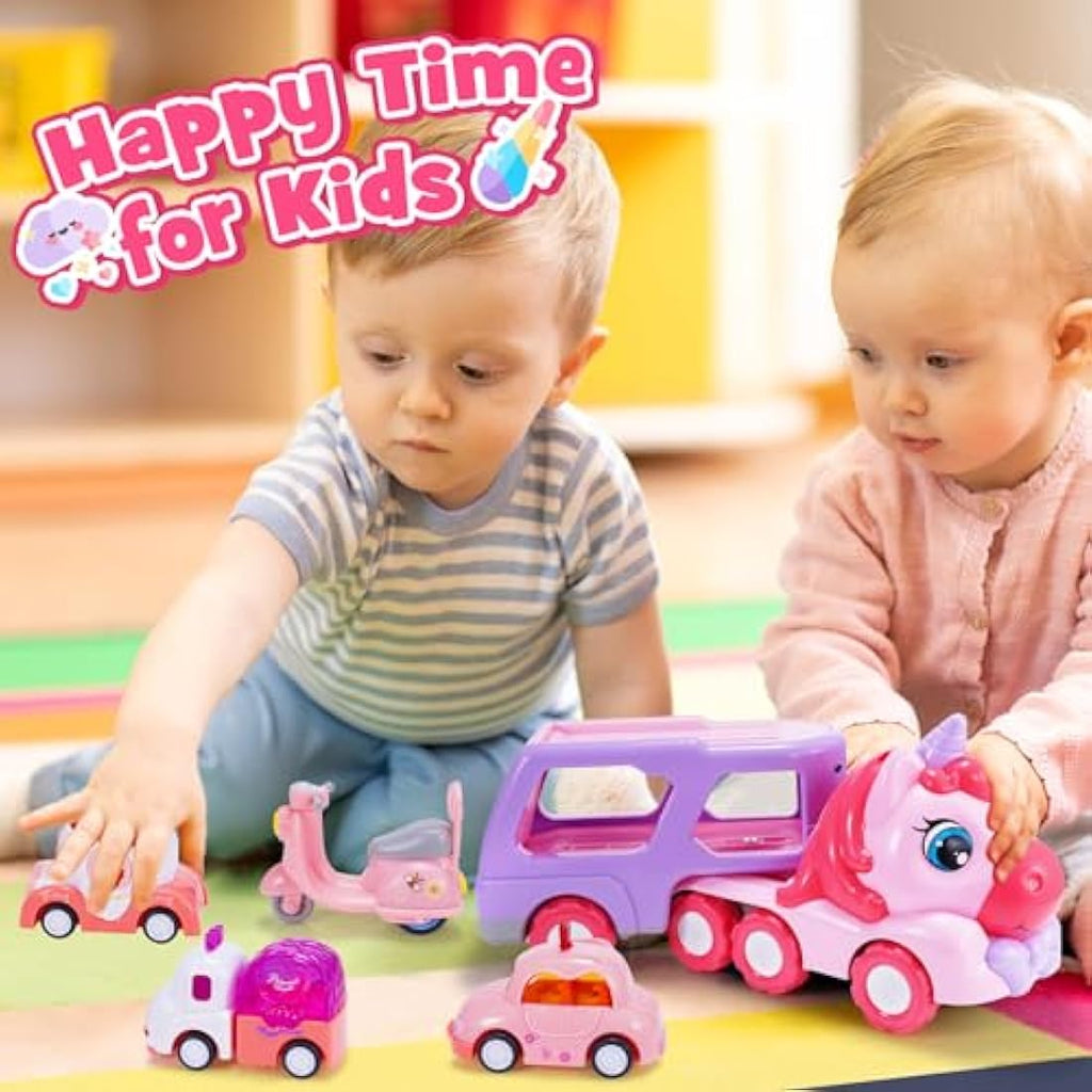 Jolof Store Unicorn 5-in-1 Toddler Toy Truck with Music and Lights