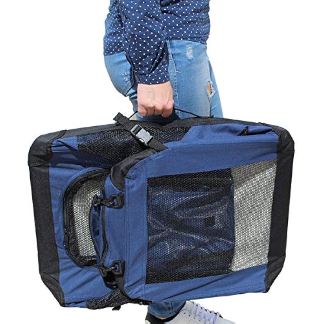 YATEK Foldable Pet Carrier Crate | High Visibility Travel Kennel