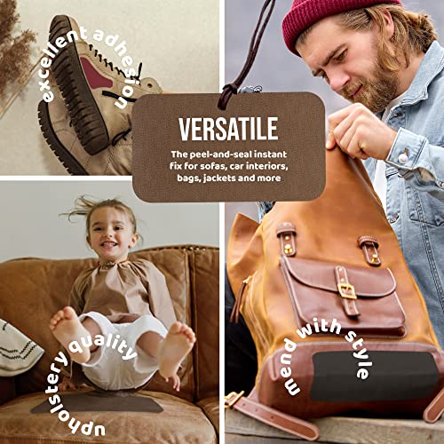 MastaPlasta Leather Repair Patch – Dark Brown Self-Adhesive XL Strip