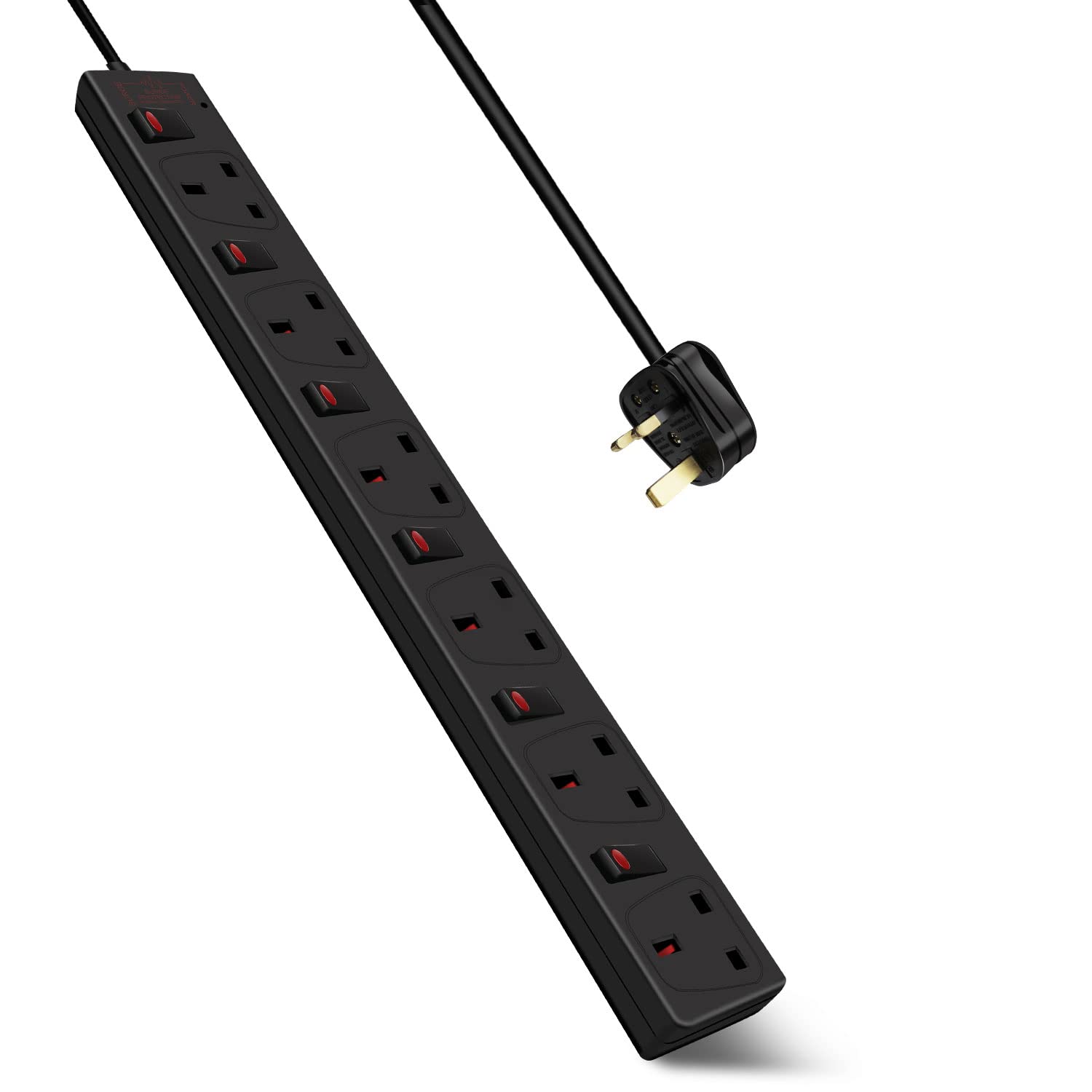 ExtraStar 6 Way Surge Protected Extension Lead with Individual Switches | 5M
