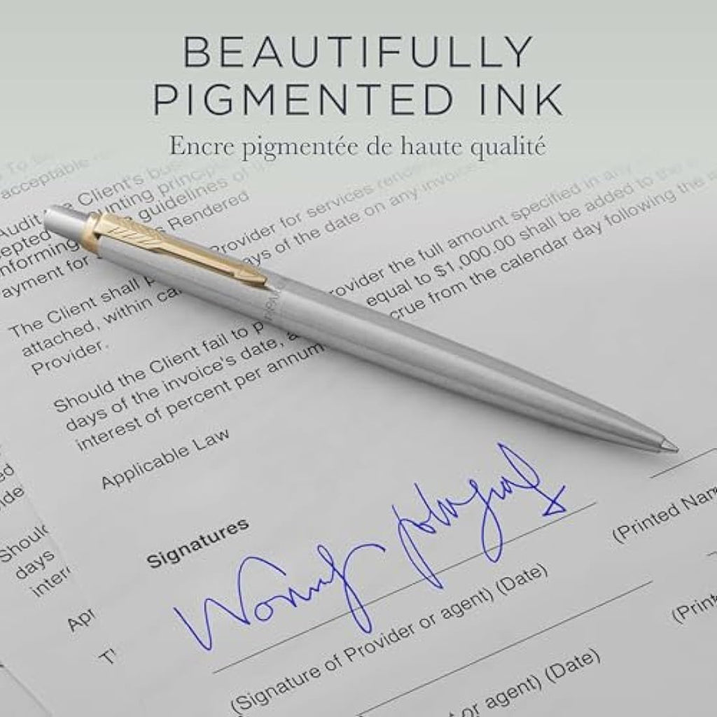 Parker Ballpoint Pen Refills | Medium Point Blue QUINKflow Ink | 10 Count