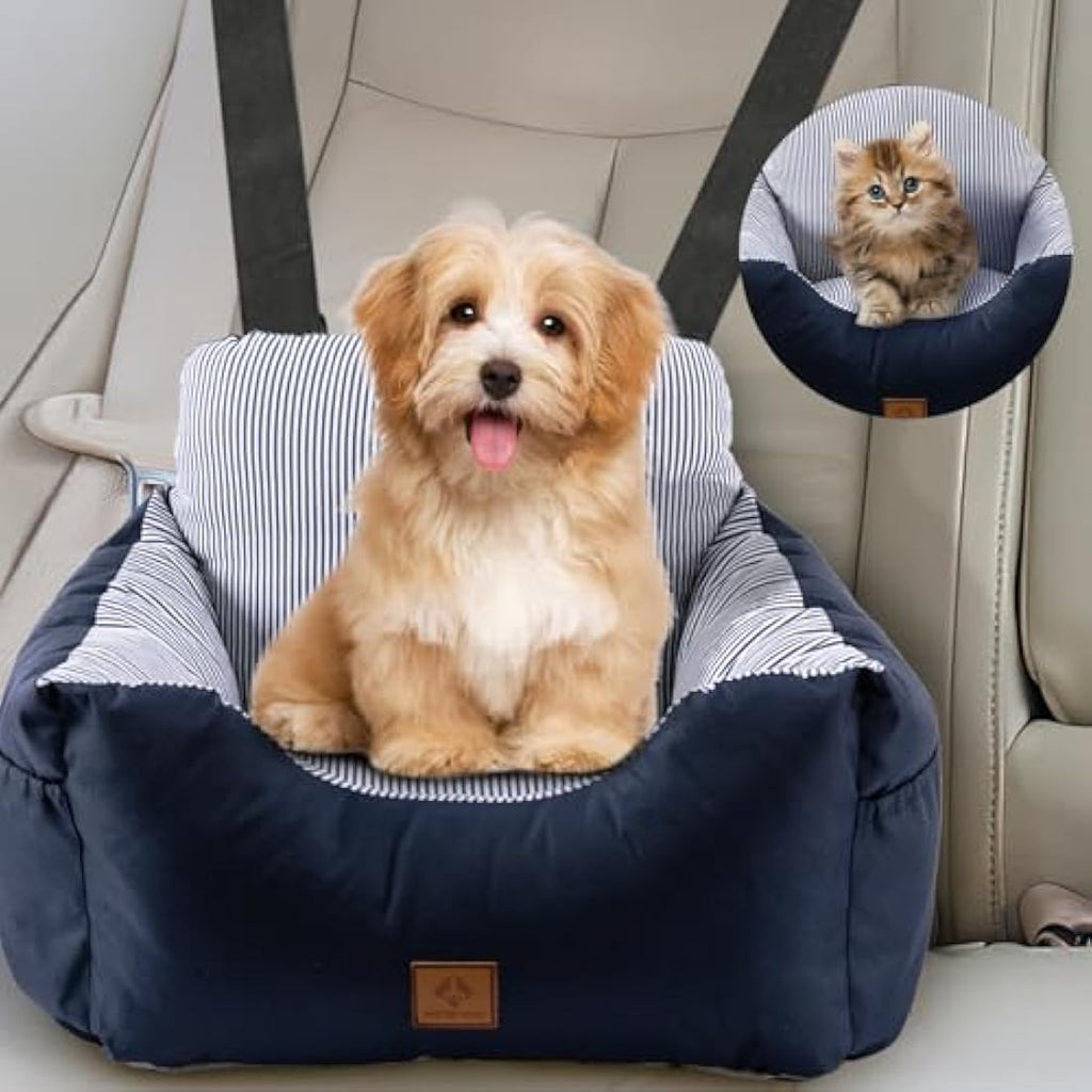 Jolof Store 2-in-1 Dog Car Seat | Washable Pet Booster Seat with Harness