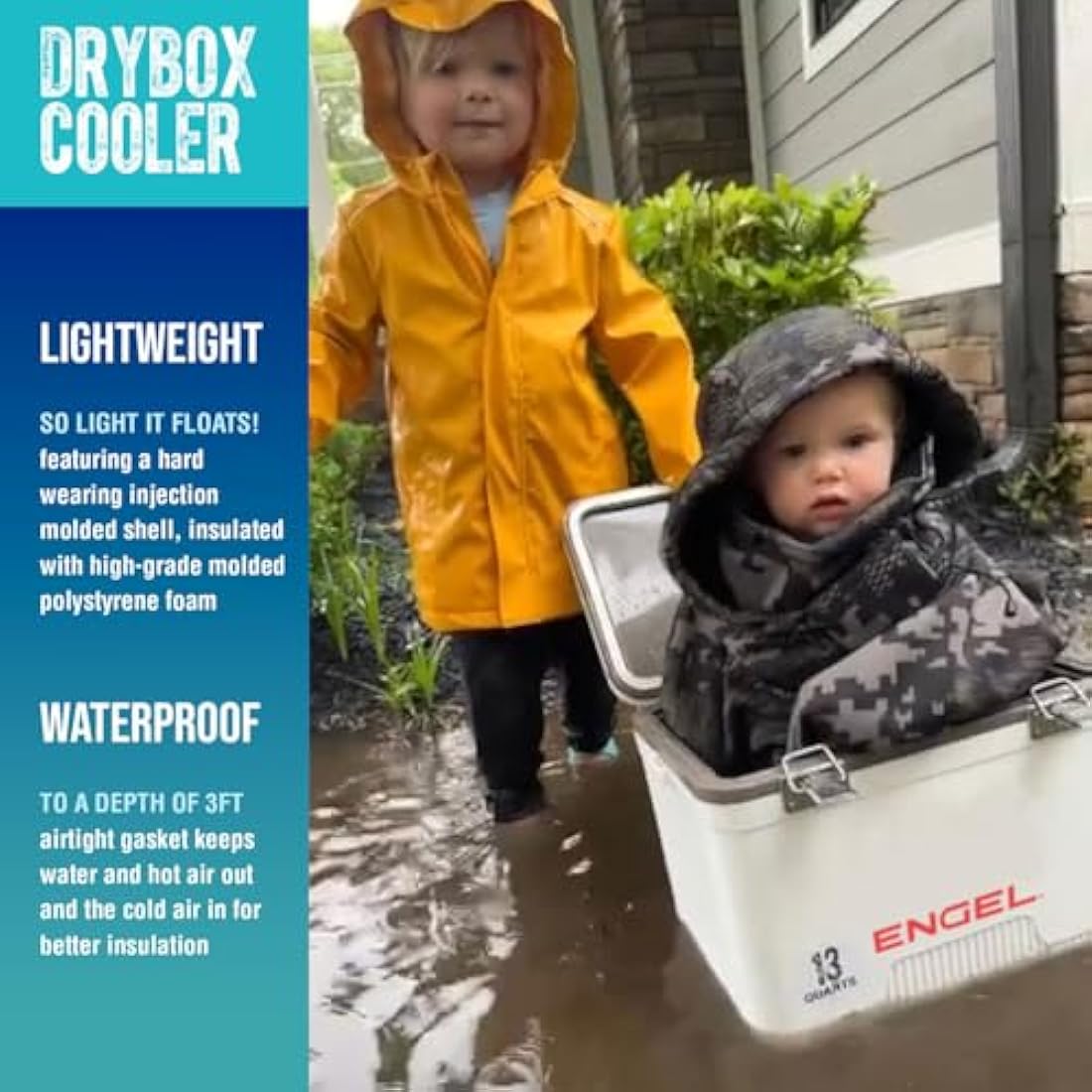 Engel 18L Cooler Box – Leak-Proof Drybox & Portable Icebox for 30 Cans