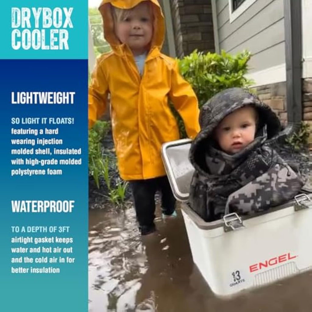 Engel 28.4L Leak-Proof Cooler Box – Heavy-Duty Drybox for Camping