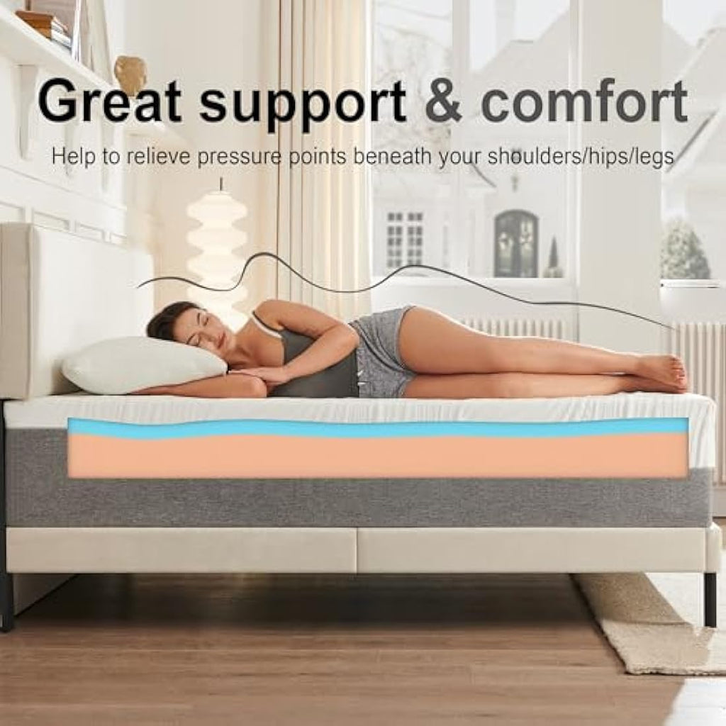 Twirest Single Memory Foam Mattress - Medium Firm Breathable - 90x190cm