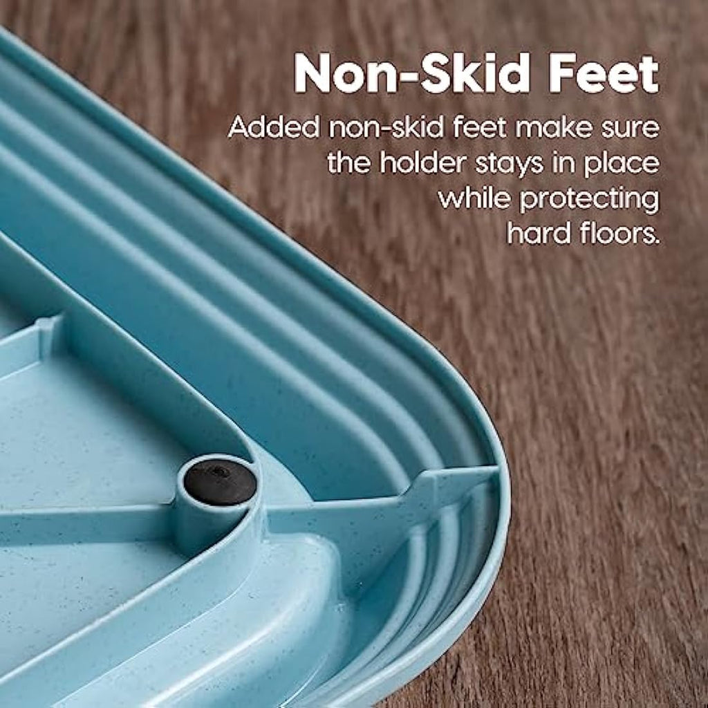 IRIS USA XL Dog Pee Pad Holder – Foldable Non-Skid Potty Tray, Blue