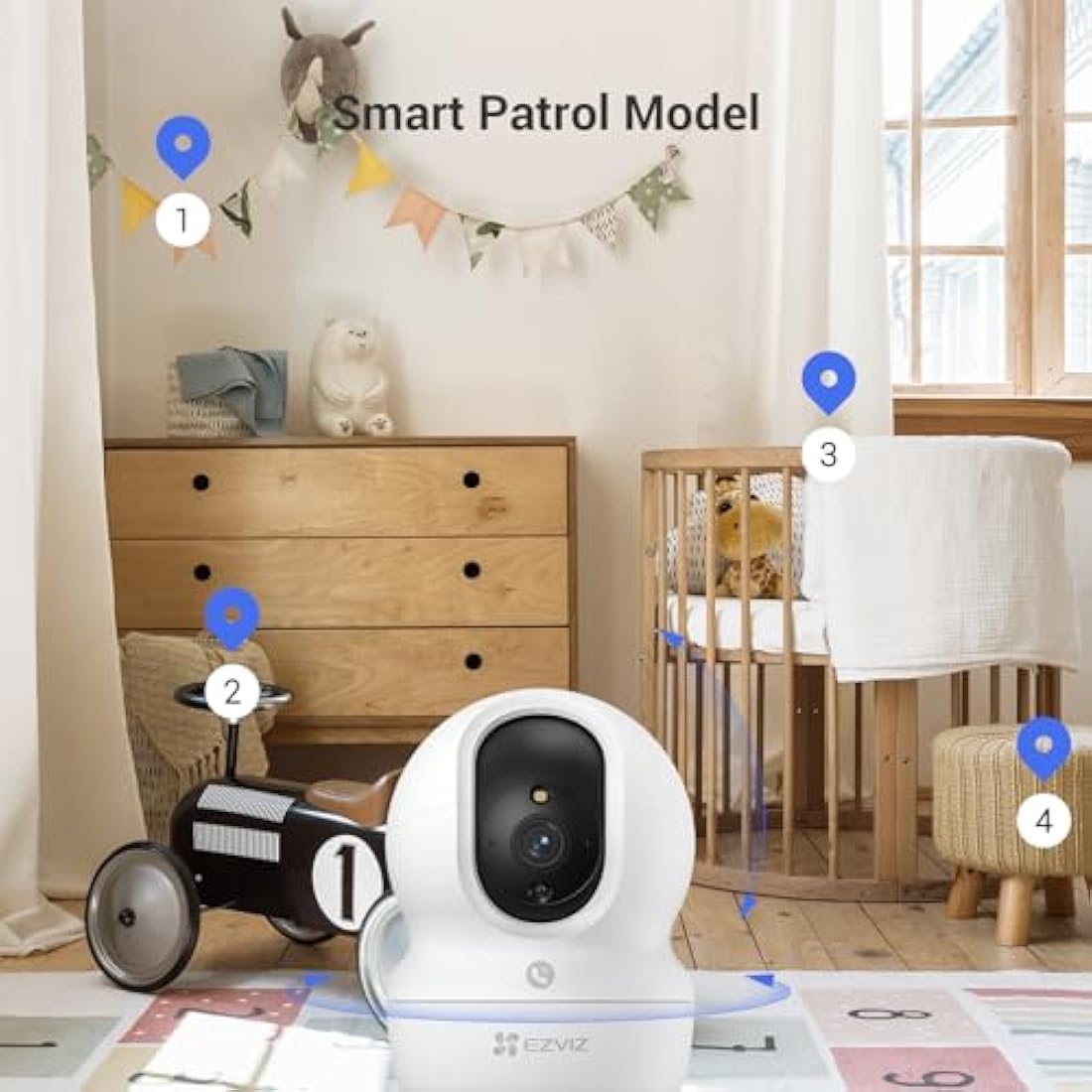 EZVIZ CP1 Pro 2MP Indoor Security Camera | 360° Tracking & Night Vision