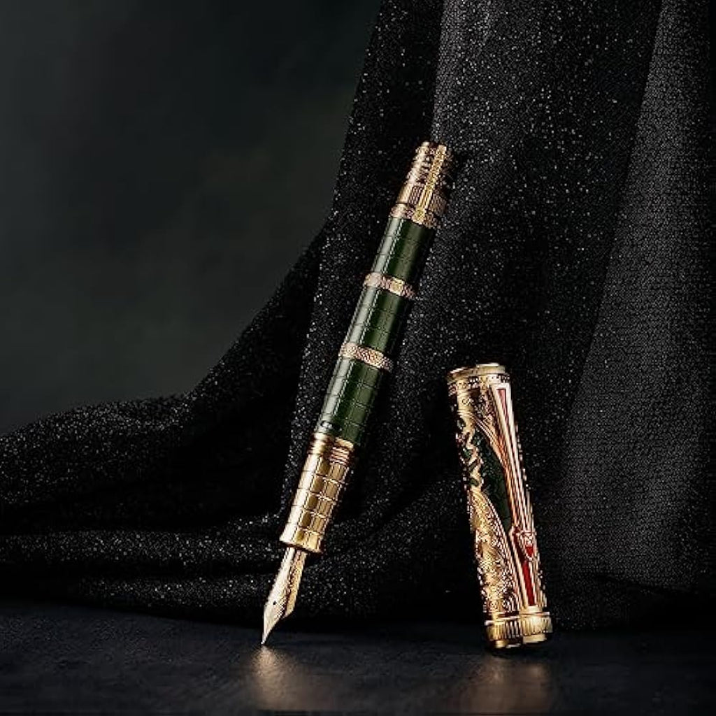 Hong Dian D5 Qin Dynasty Fountain Pen | Piston Filler, Extra Fine Nib