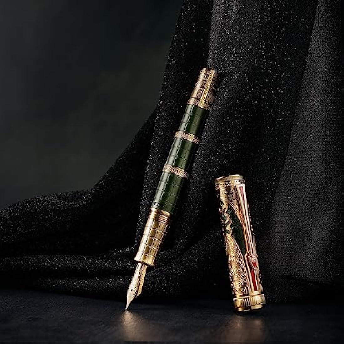 Hong Dian D5 Qin Dynasty Fountain Pen | Piston Filler, Extra Fine Nib